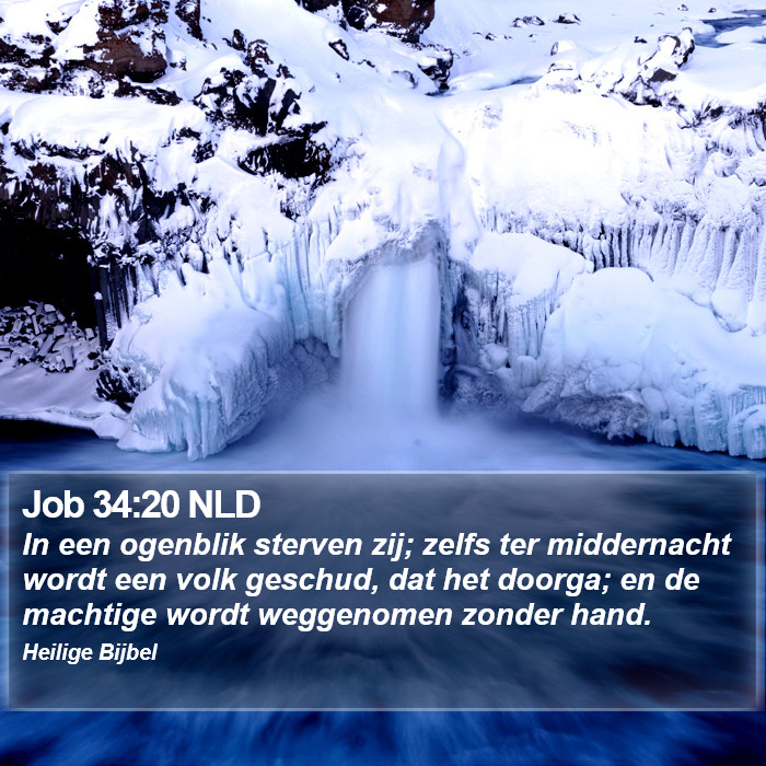Job 34:20 NLD Bible Study