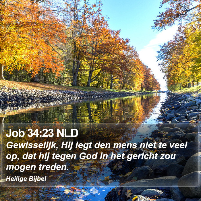 Job 34:23 NLD Bible Study