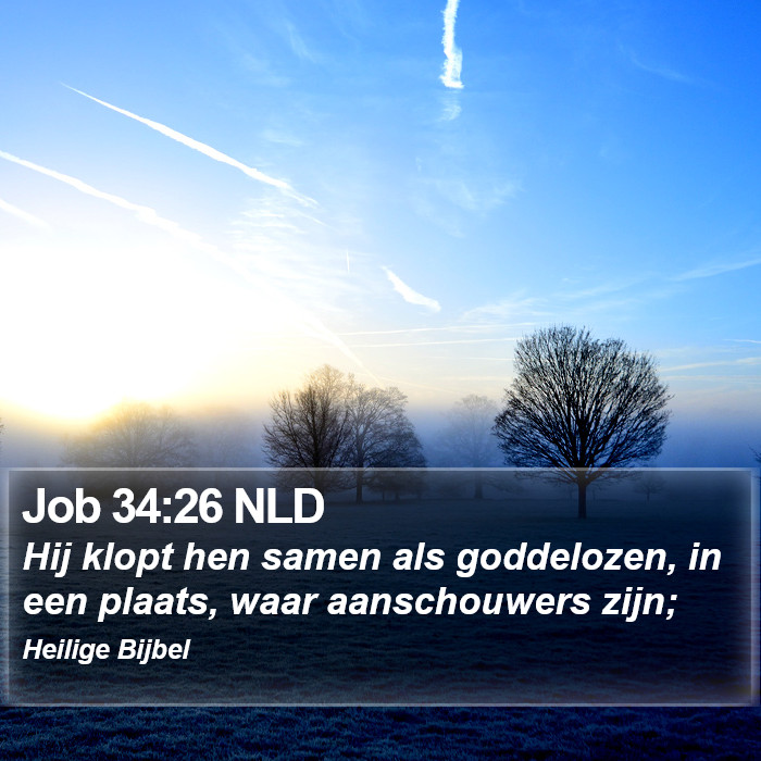 Job 34:26 NLD Bible Study