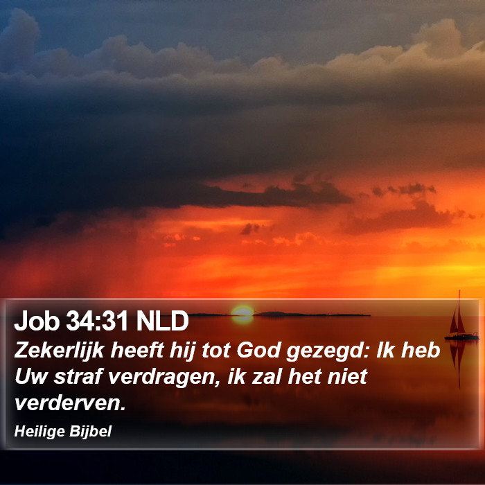 Job 34:31 NLD Bible Study