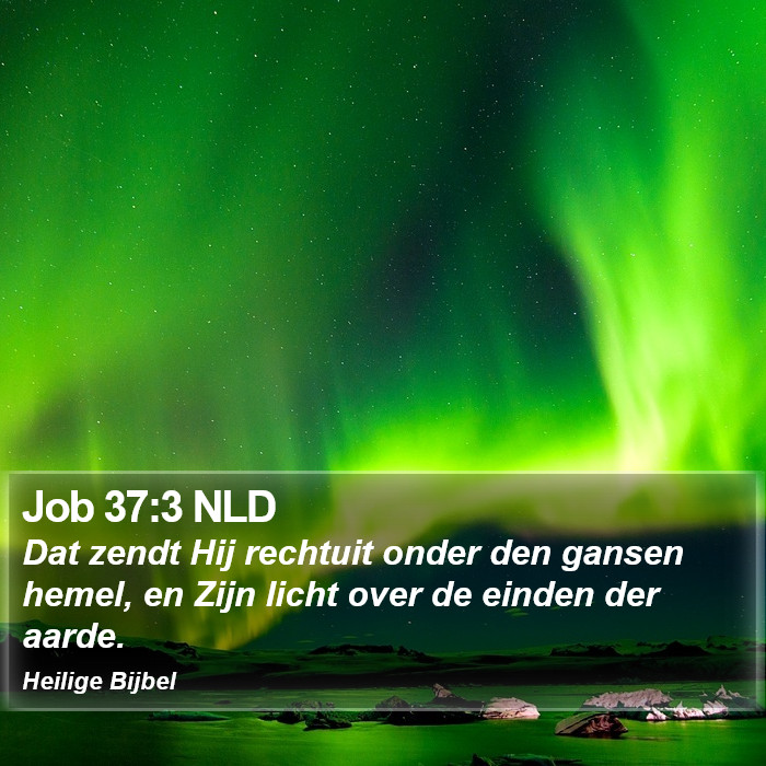 Job 37:3 NLD Bible Study