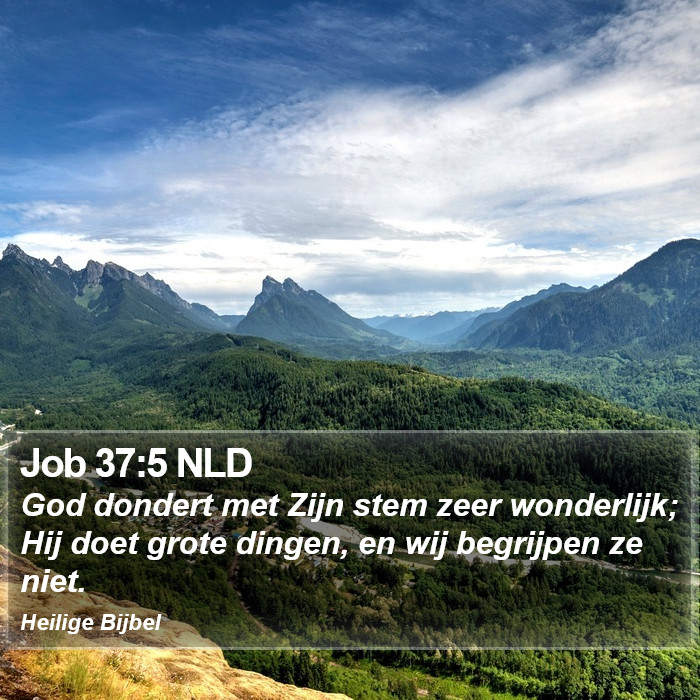 Job 37:5 NLD Bible Study