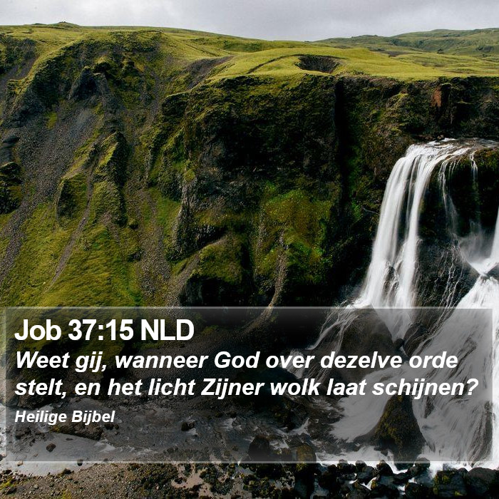 Job 37:15 NLD Bible Study