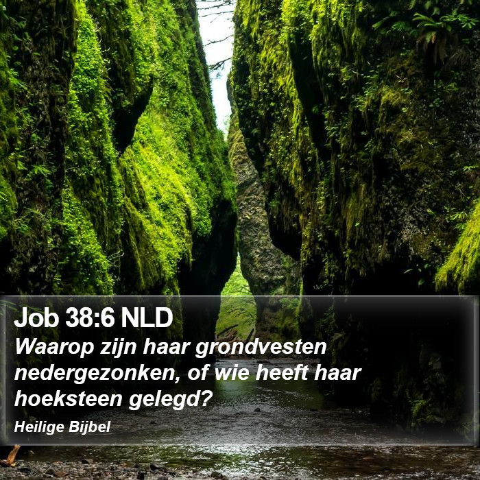 Job 38:6 NLD Bible Study