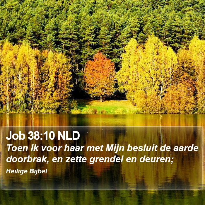 Job 38:10 NLD Bible Study
