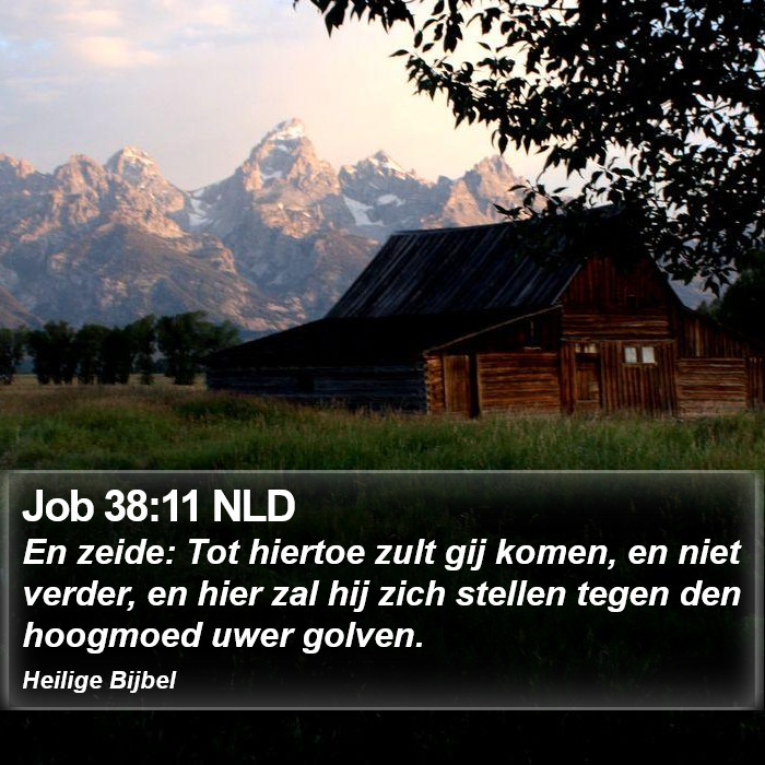 Job 38:11 NLD Bible Study