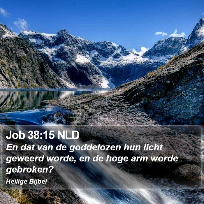Job 38:15 NLD Bible Study