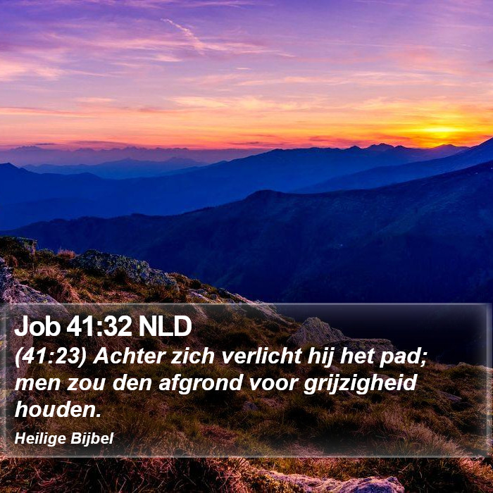 Job 41:32 NLD Bible Study