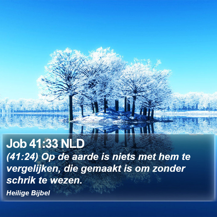 Job 41:33 NLD Bible Study