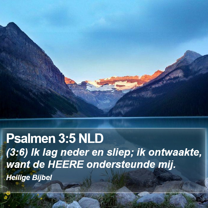 Psalmen 3:5 NLD Bible Study