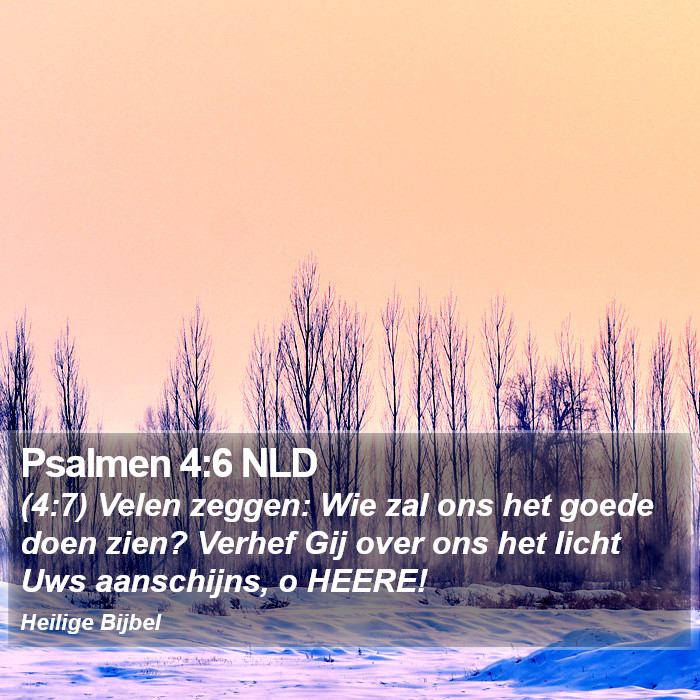 Psalmen 4:6 NLD Bible Study