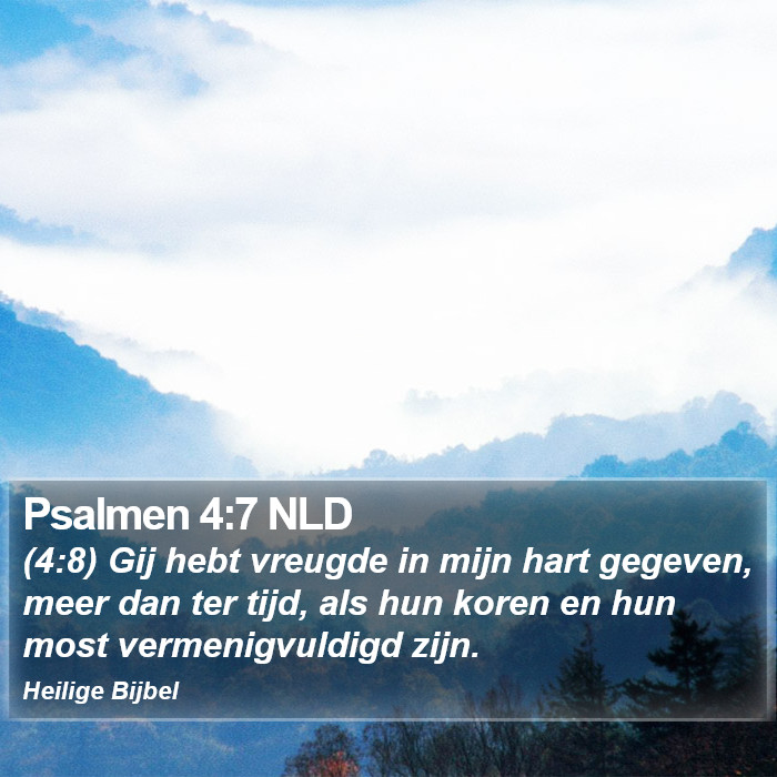 Psalmen 4:7 NLD Bible Study