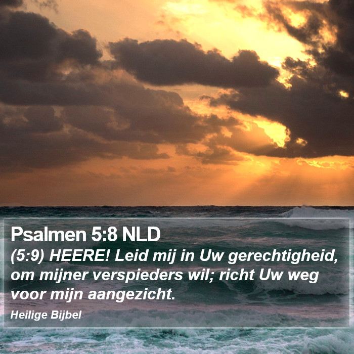 Psalmen 5:8 NLD Bible Study