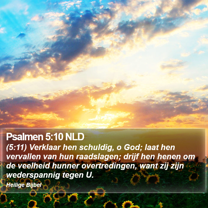 Psalmen 5:10 NLD Bible Study