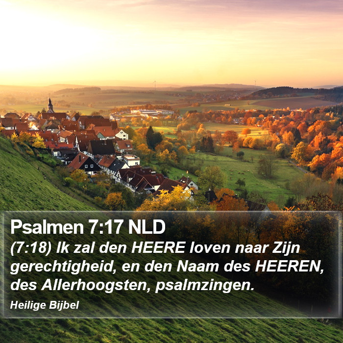 Psalmen 7:17 NLD Bible Study