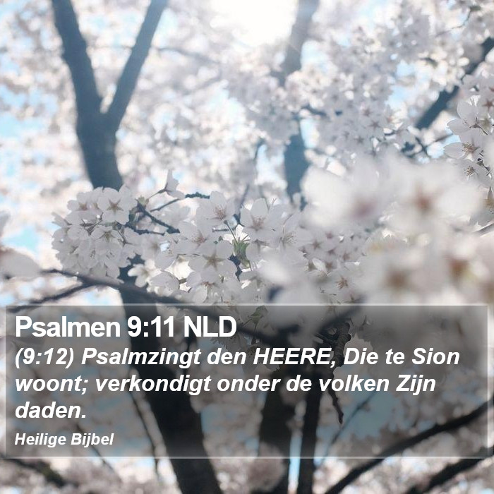 Psalmen 9:11 NLD Bible Study