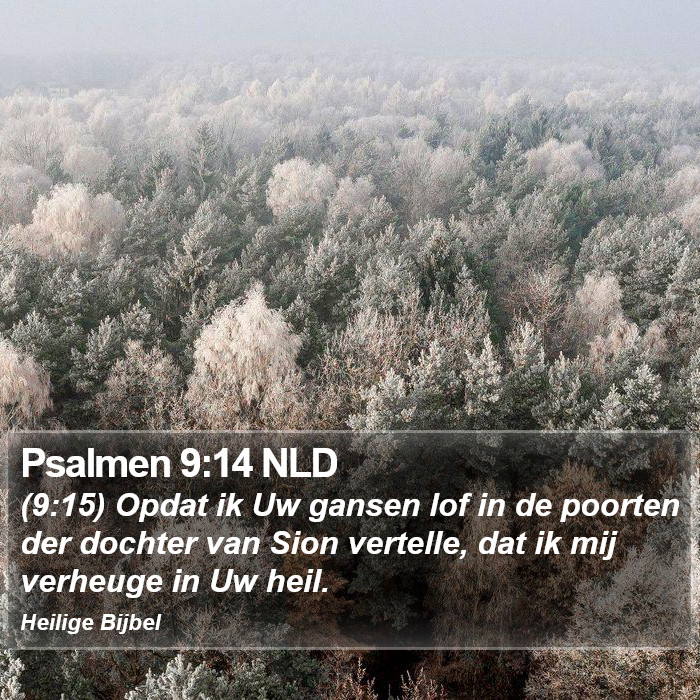 Psalmen 9:14 NLD Bible Study