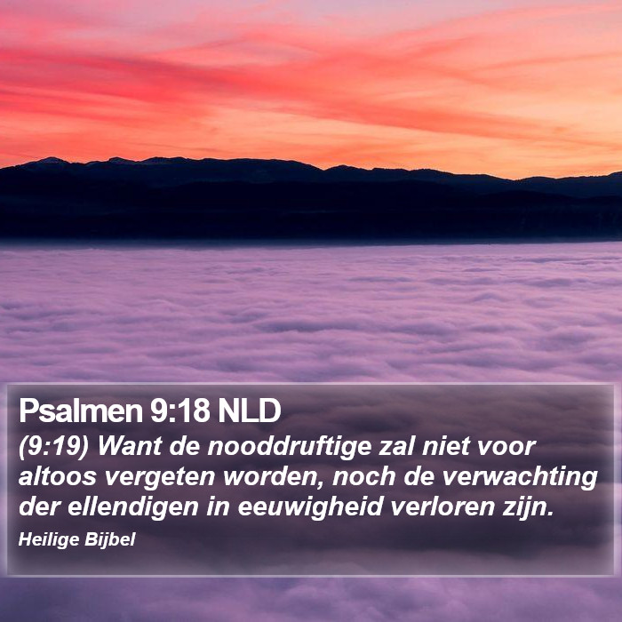 Psalmen 9:18 NLD Bible Study