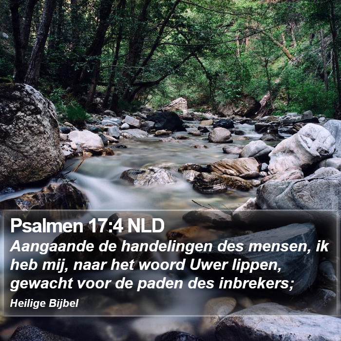Psalmen 17:4 NLD Bible Study