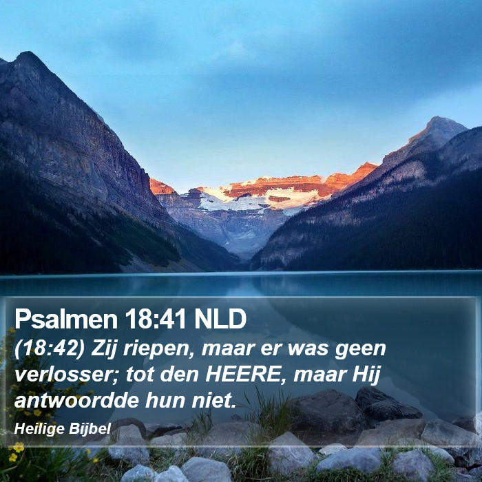 Psalmen 18:41 NLD Bible Study