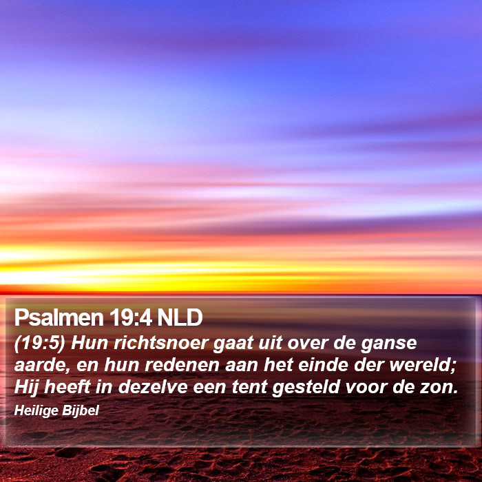 Psalmen 19:4 NLD Bible Study