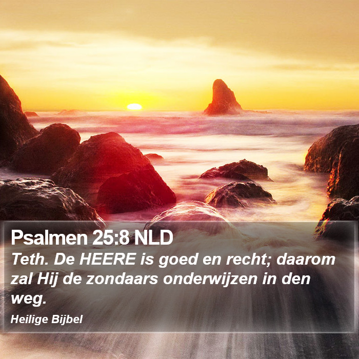 Psalmen 25:8 NLD Bible Study