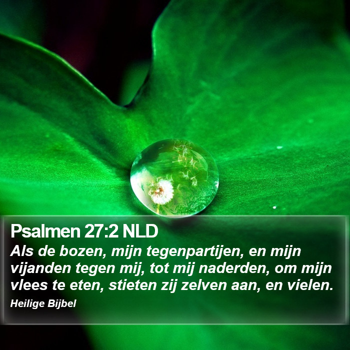 Psalmen 27:2 NLD Bible Study