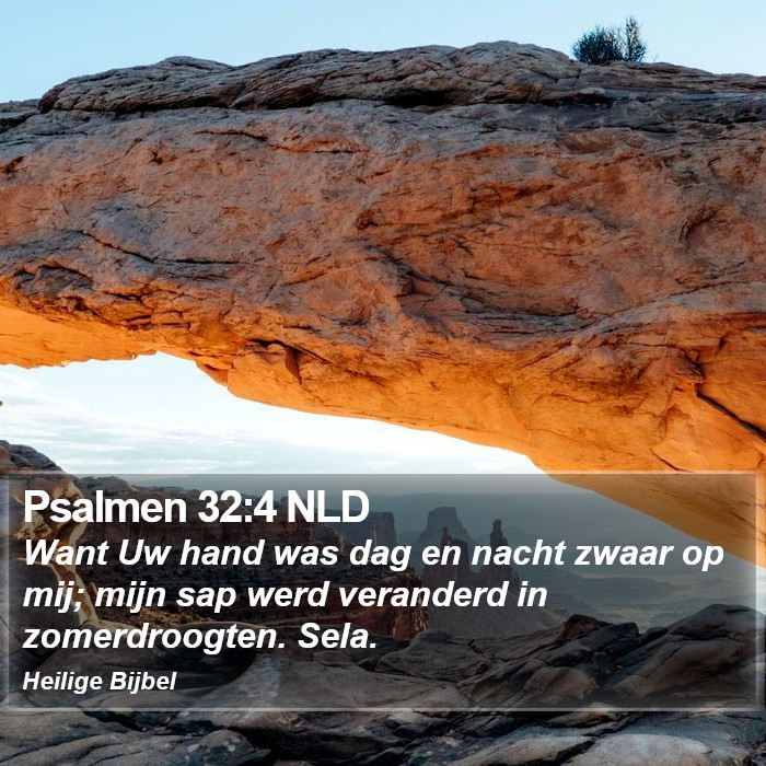 Psalmen 32:4 NLD Bible Study