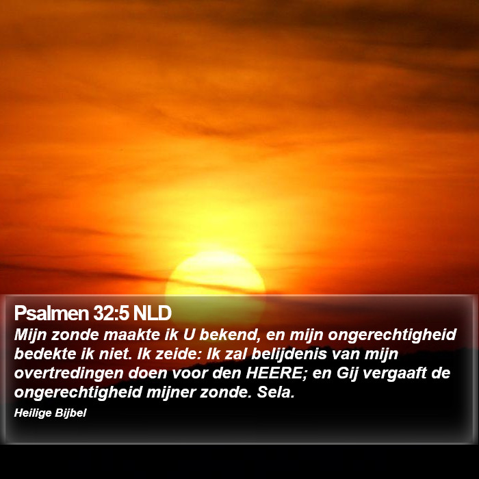 Psalmen 32:5 NLD Bible Study
