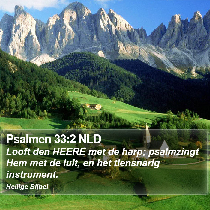 Psalmen 33:2 NLD Bible Study