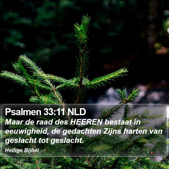 Psalmen 33:11 NLD Bible Study