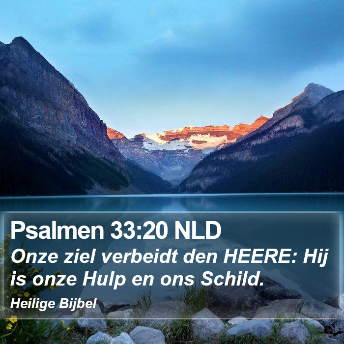 Psalmen 33:20 NLD Bible Study