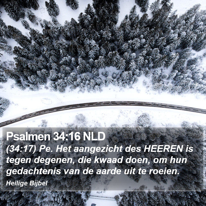 Psalmen 34:16 NLD Bible Study