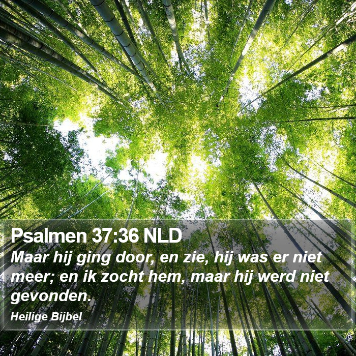 Psalmen 37:36 NLD Bible Study