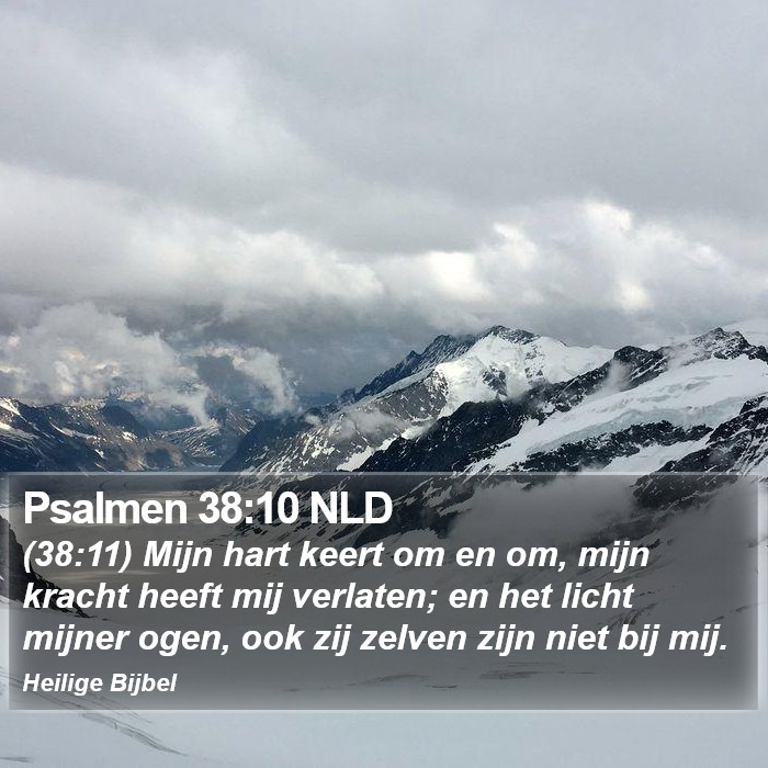Psalmen 38:10 NLD Bible Study