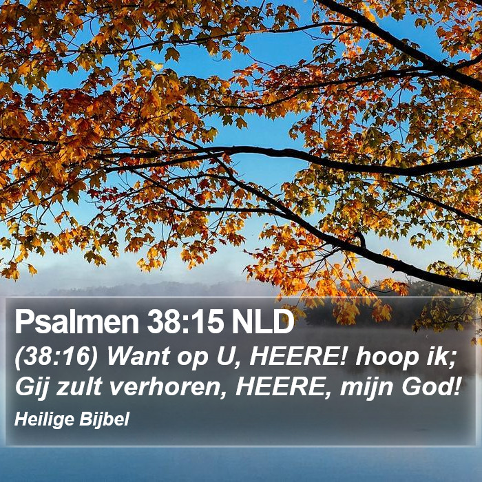 Psalmen 38:15 NLD Bible Study