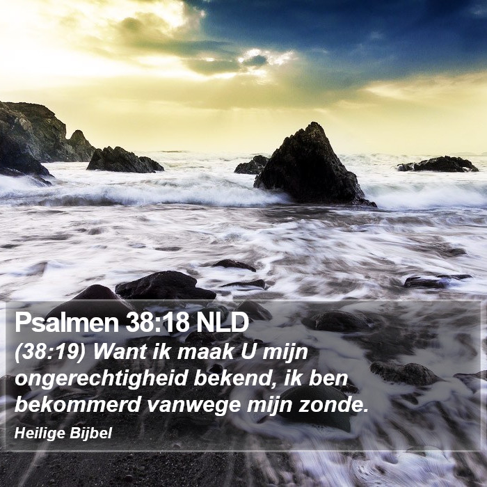 Psalmen 38:18 NLD Bible Study