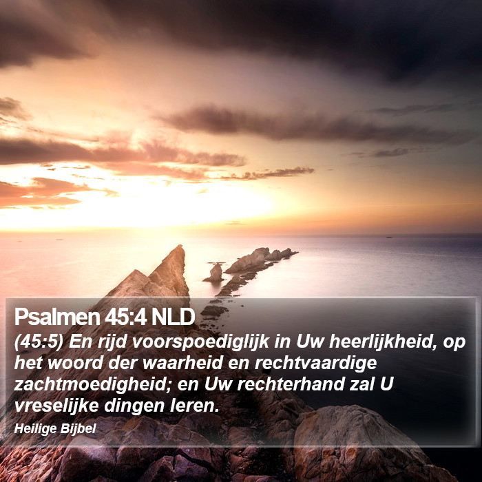 Psalmen 45:4 NLD Bible Study