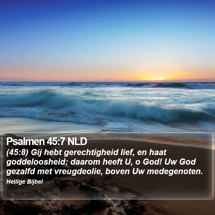 Psalmen 45:7 NLD Bible Study