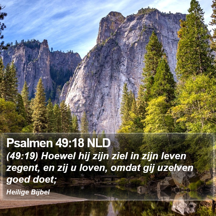 Psalmen 49:18 NLD Bible Study