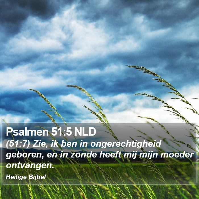Psalmen 51:5 NLD Bible Study
