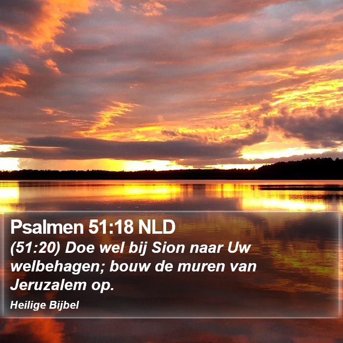 Psalmen 51:18 NLD Bible Study
