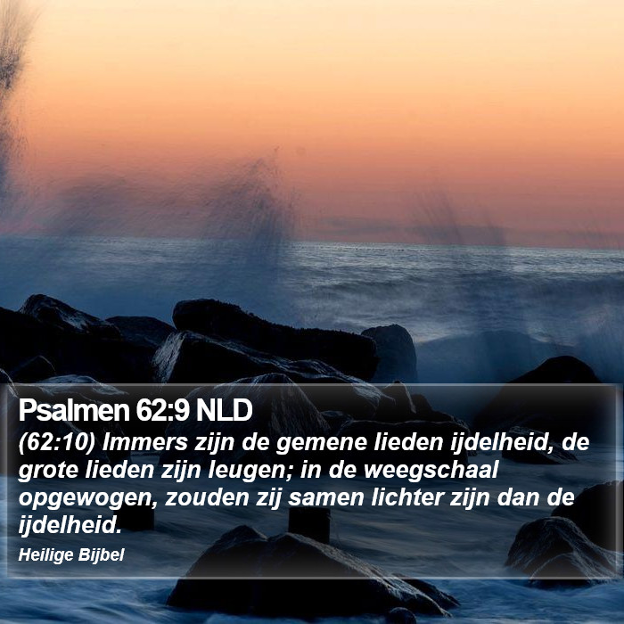 Psalmen 62:9 NLD Bible Study