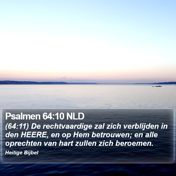 Psalmen 64:10 NLD Bible Study