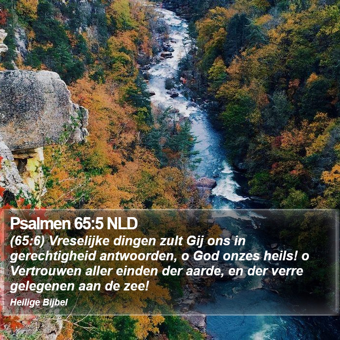 Psalmen 65:5 NLD Bible Study