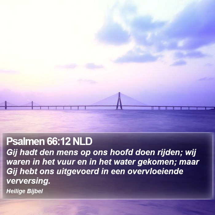 Psalmen 66:12 NLD Bible Study