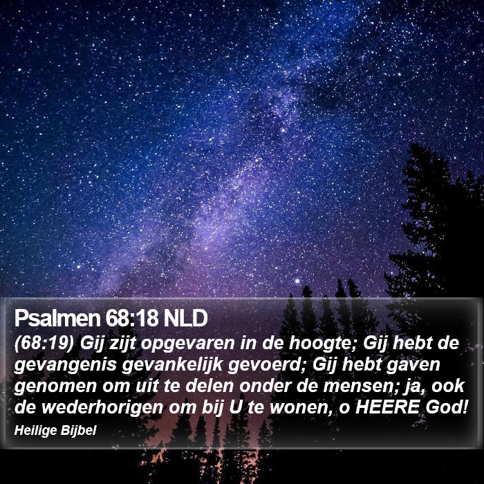 Psalmen 68:18 NLD Bible Study