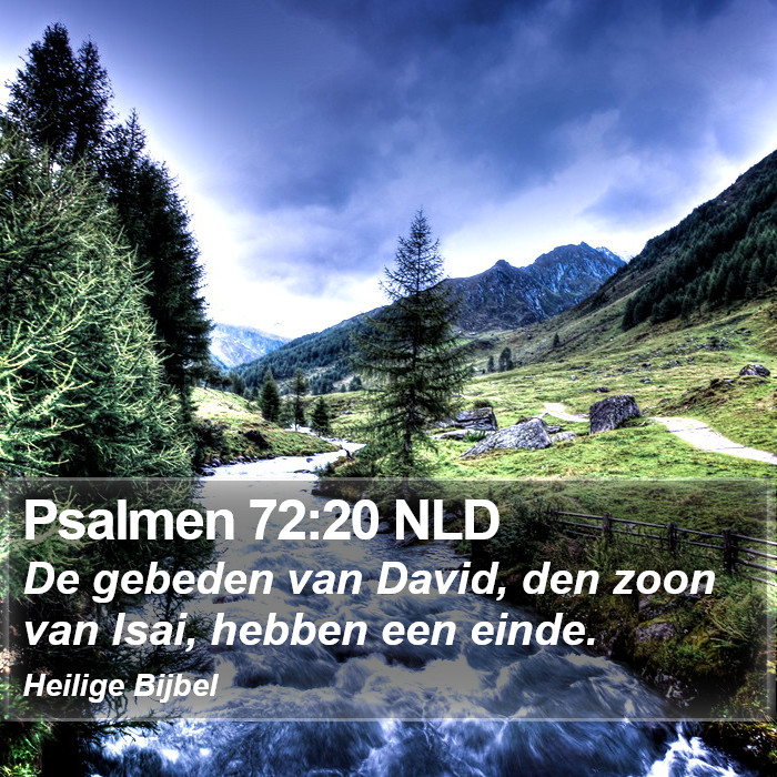 Psalmen 72:20 NLD Bible Study