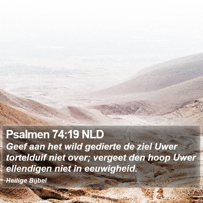 Psalmen 74:19 NLD Bible Study