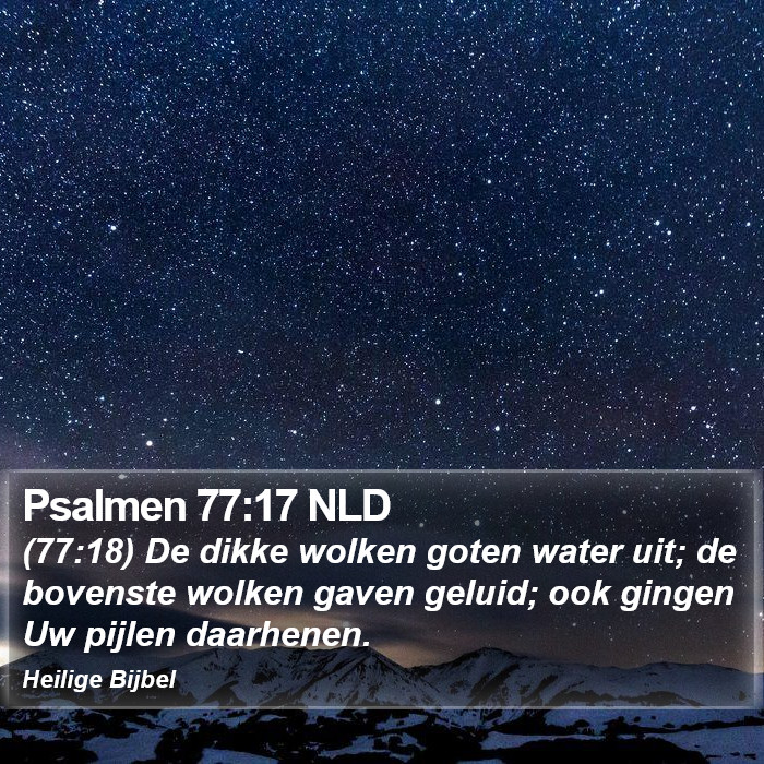 Psalmen 77:17 NLD Bible Study